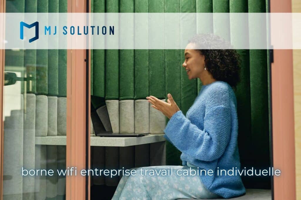 borne wifi entreprise travail cabine individuelle