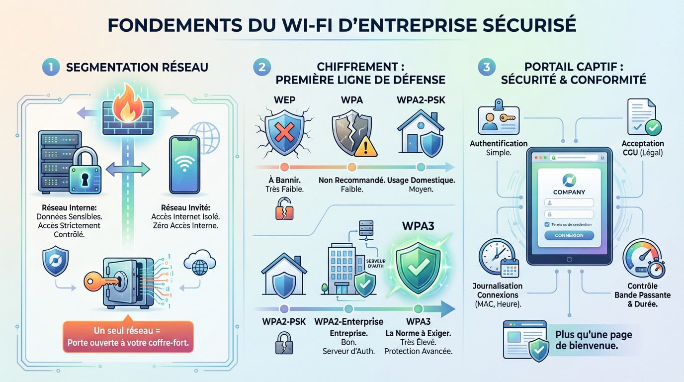 Architecture réseau wifi sécurisé pour entreprise