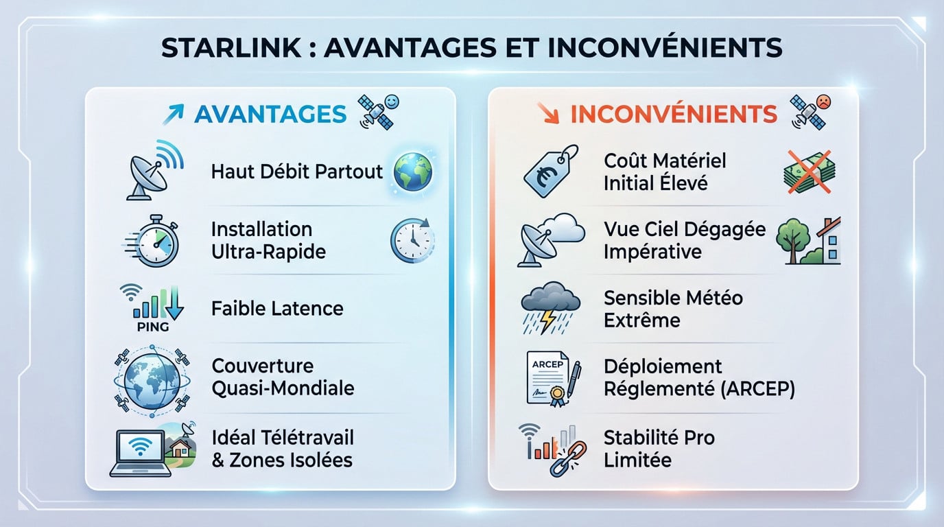 Installation antenne Starlink sur un toit avec vue dégagée sur le ciel