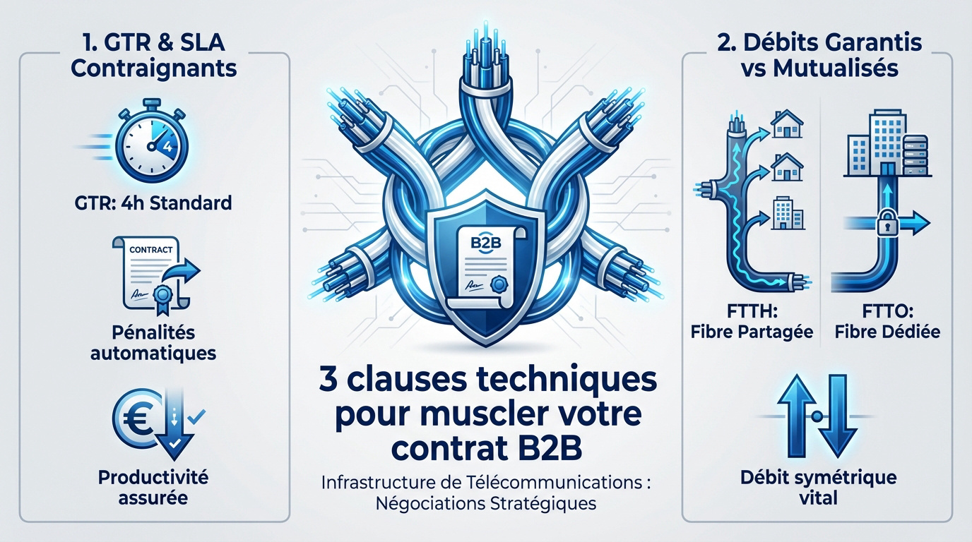 Conseils pour négocier un contrat fibre optique professionnel avec des clauses techniques