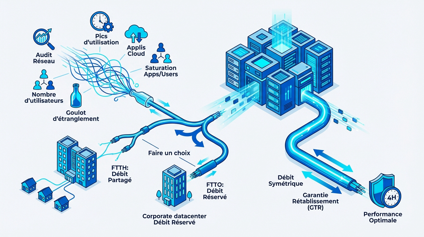 Audit de performance fibre optique et garantie GTR pour entreprise