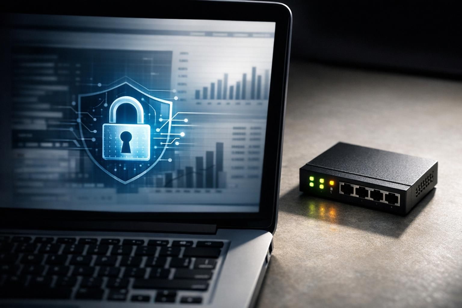 Réseau WiFi sécurisé protégeant les données clients d'un cabinet d'expertise comptable