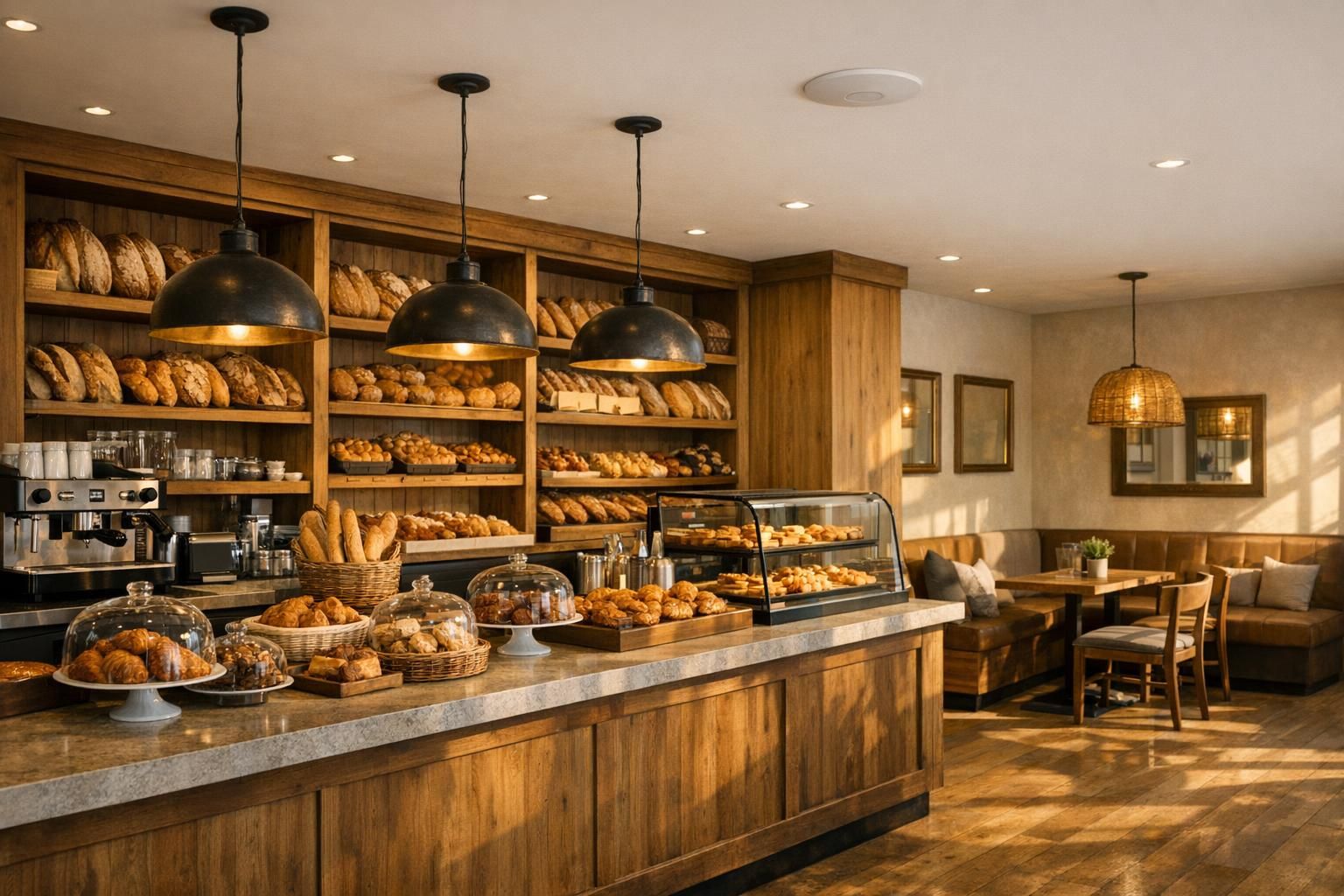 WiFi en boulangerie et commerce de bouche Boulangerie moderne équipée d'un réseau professionnel pour l'encaissement et les clients